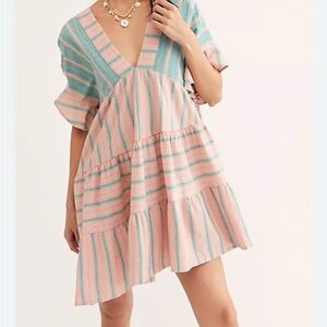 Free People Everyday Living Striped Dress